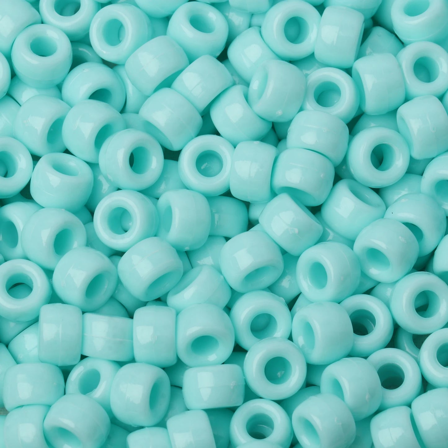 100pcs Blue Color 6x9mm Pony Beads Acrylic Loose Beads Diy Craft Jewelry Bracelets Making Hair Supplies - Drop Fanatic