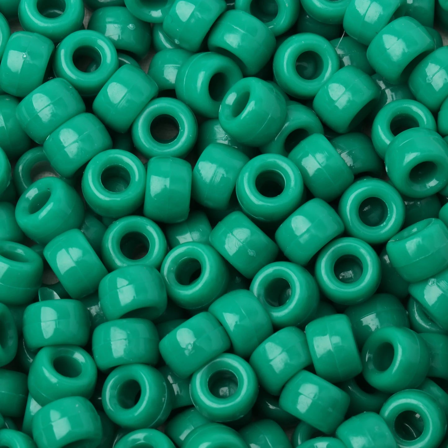 100pcs Green Color 6x9mm Pony Beads Acrylic Loose Beads Diy Craft Jewelry Bracelets Making Hair Supplies - Drop Fanatic