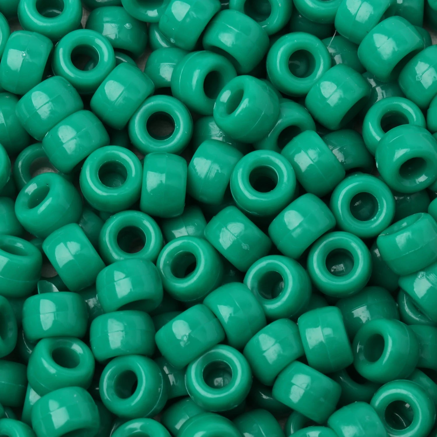 100pcs Green Color 6x9mm Pony Beads Acrylic Loose Beads Diy Craft Jewelry Bracelets Making Hair Supplies - Drop Fanatic