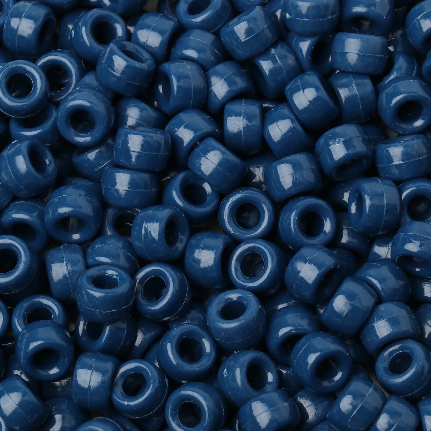 100pcs Blue Color 6x9mm Pony Beads Acrylic Loose Beads Diy Craft Jewelry Bracelets Making Hair Supplies - Drop Fanatic