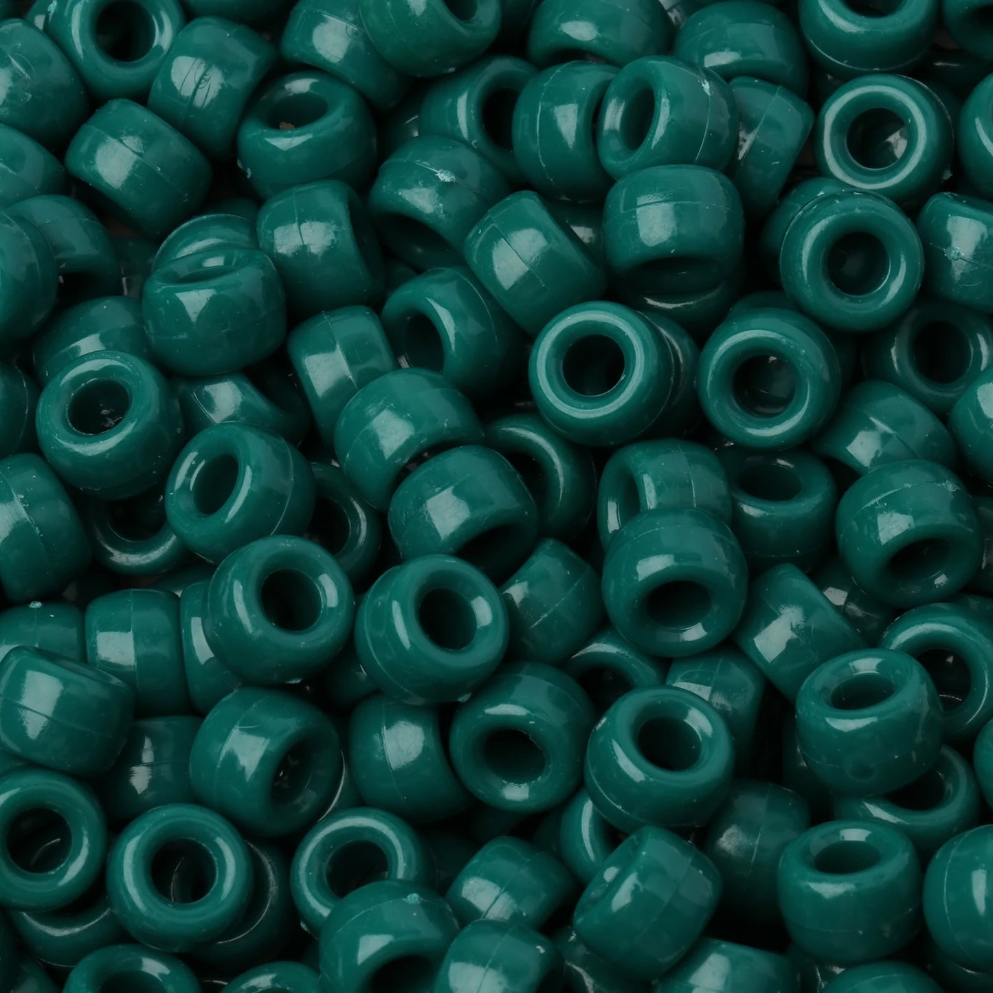100pcs Green Color 6x9mm Pony Beads Acrylic Loose Beads Diy Craft Jewelry Bracelets Making Hair Supplies - Drop Fanatic