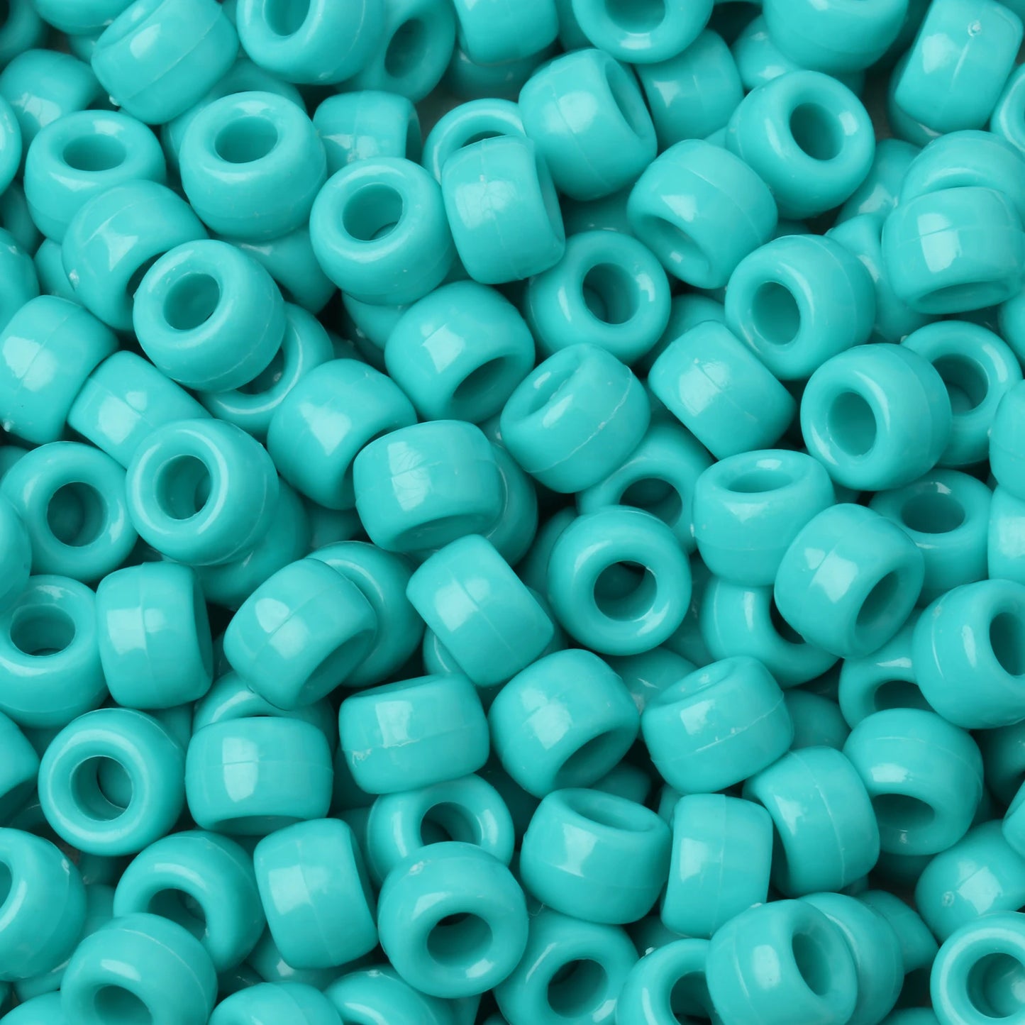 100pcs Blue Color 6x9mm Pony Beads Acrylic Loose Beads Diy Craft Jewelry Bracelets Making Hair Supplies - Drop Fanatic